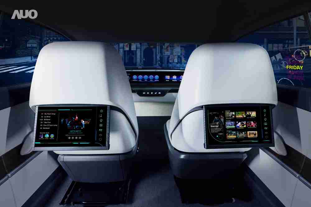 森林舞会新一代Smart Cockpit 2024，，，以Micro LED先进显示技术优势，，，，创建〝可卷式后座娱乐显示器〞，，，仅在互动时才显示出所需画面及信息，，，，扩充更丰富的娱乐和交互信息服务，，获国际奖项荣耀