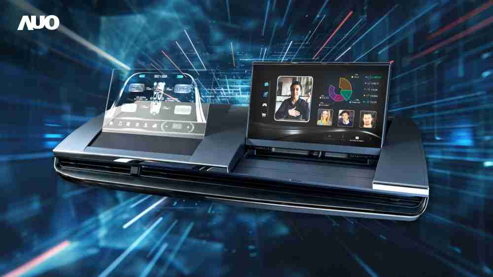 森林舞会Micro LED Display HMI解决方案打造透明Micro LED前座仪表，，呈现信息并保留驾驶视野开阔；亦为副驾驶座乘客打造收放自如的Micro LED屏幕，，，在不影响显示质量的前提于显示区内建镜头，，，让用户能与视讯对象直接眼神接触，，提供绝佳的双向沟通体验